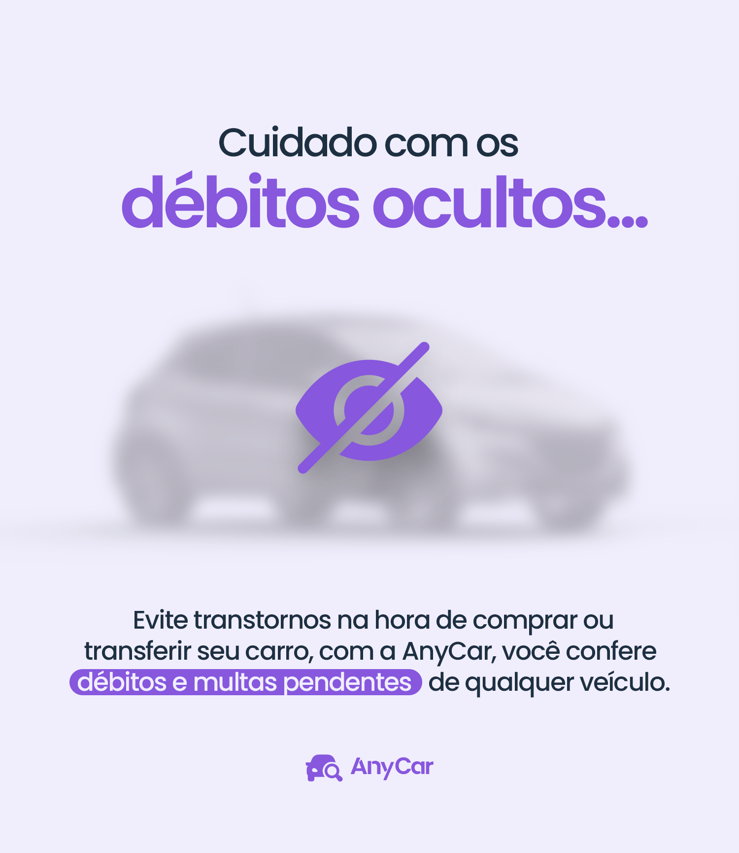 AnyCar — consulta de débitos e multas pendentes de veículos