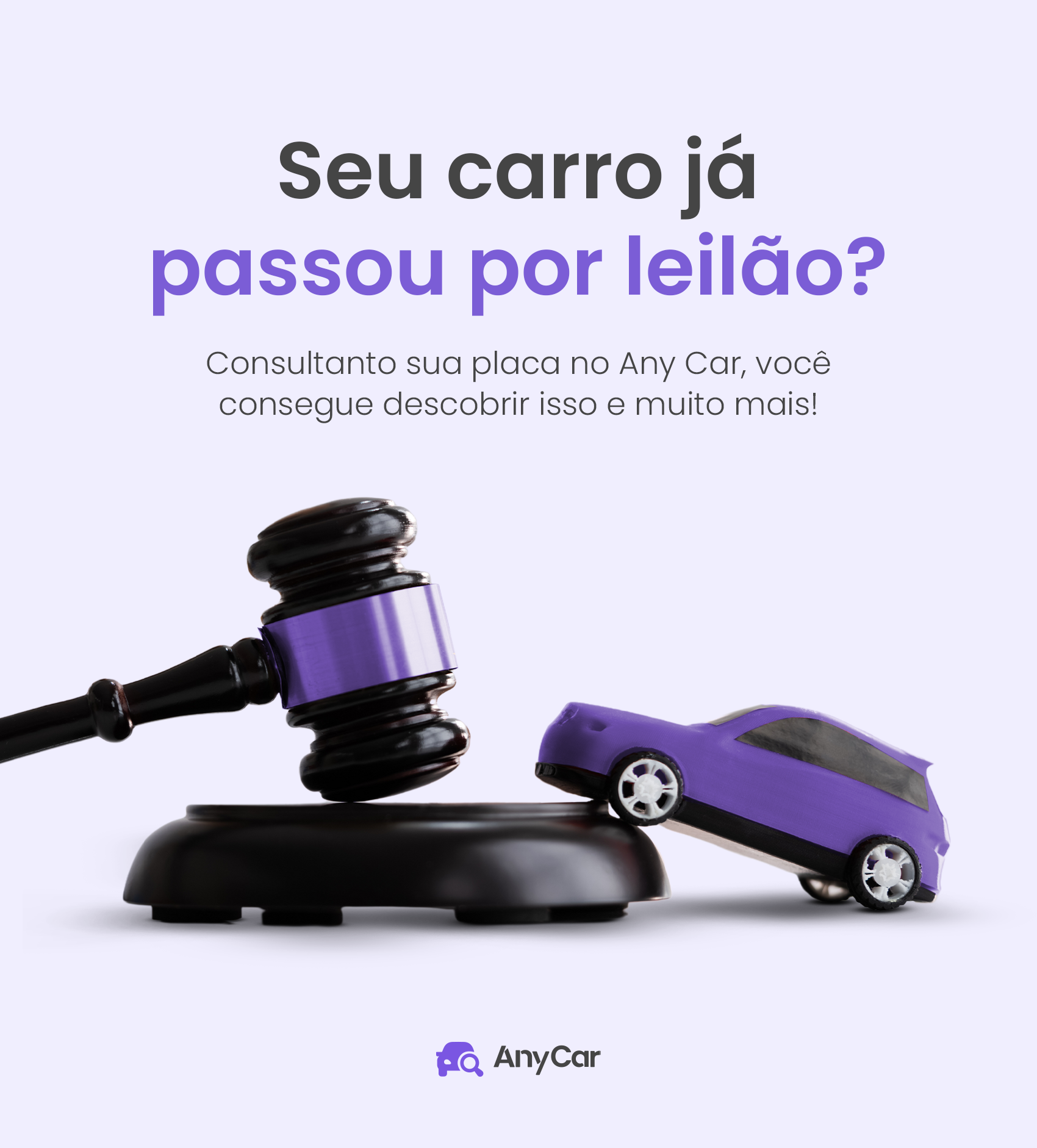 AnyCar — verifique se o carro já passou por leilão