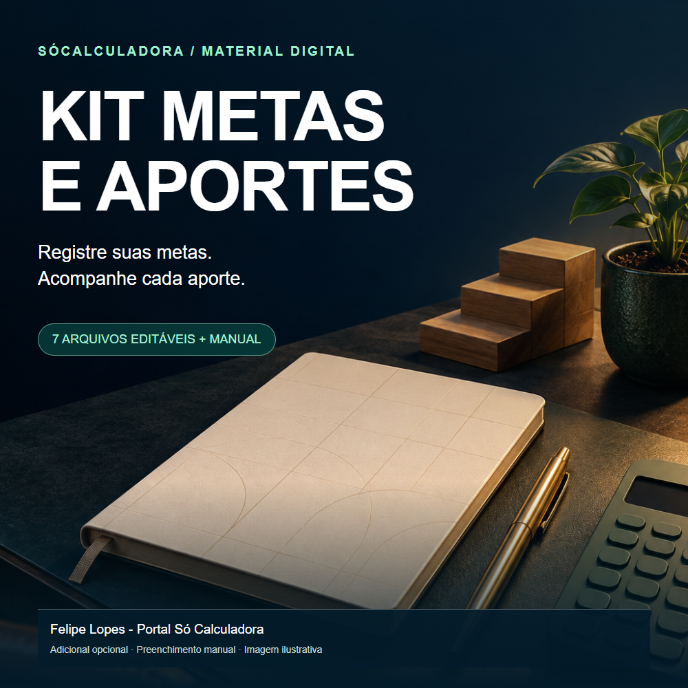 Capa do material digital Kit Metas e Aportes